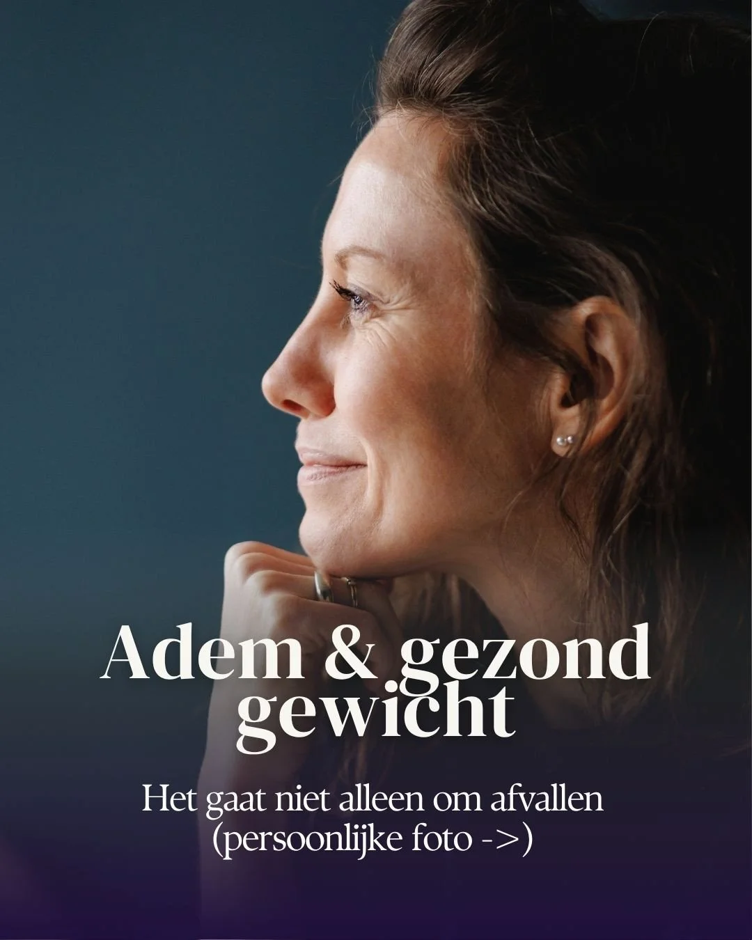 Morgen organiseer ik een webinar over Adem &amp; gezond gewicht, samen met @HeleenYtsma. Een superwaardevol onderwerp, waar wat mij betreft veel meer mensen van mogen weten.⁠
⁠
We denken hierbij vaak aan afvallen. Dat is ook voor de meeste mensen het