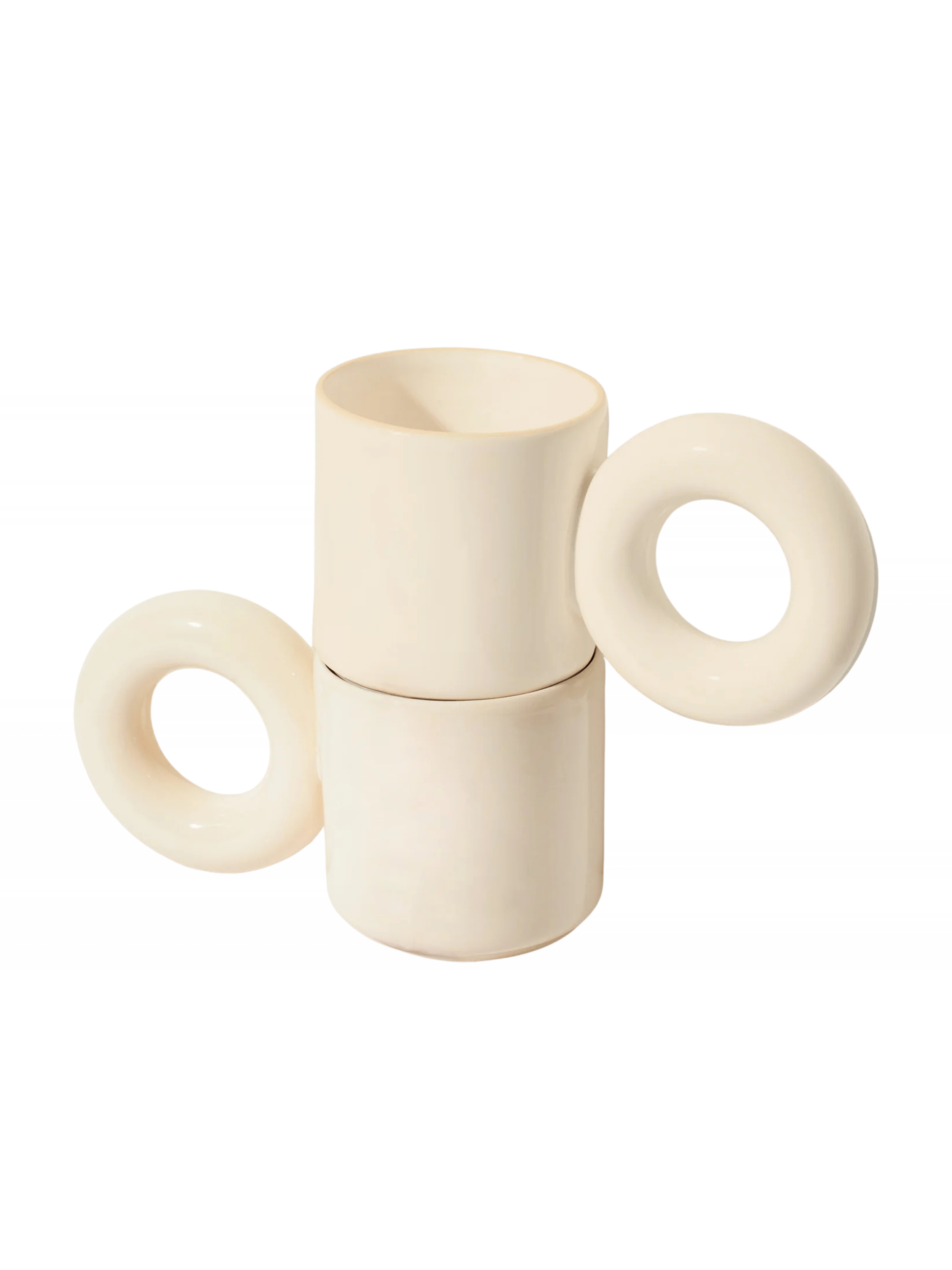 Zestaw 2 kubków UCHO Ecru