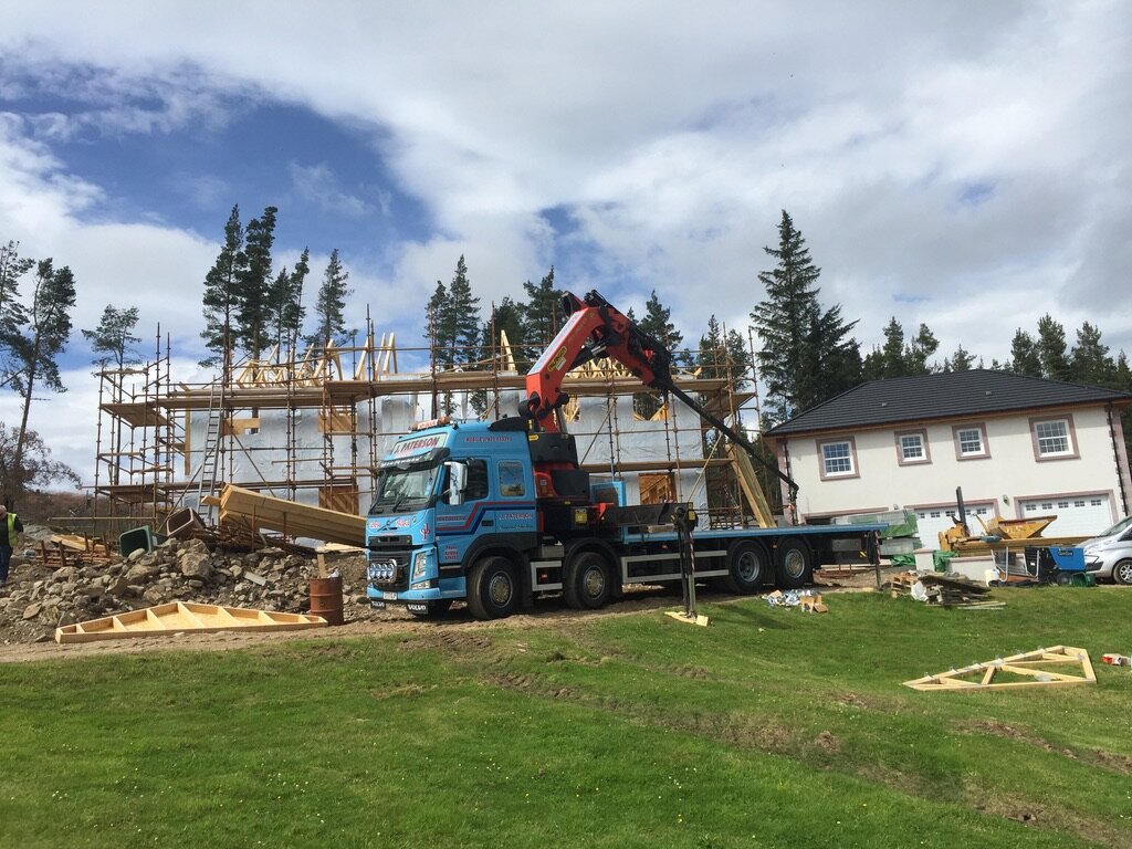 New house build project in Tomatin