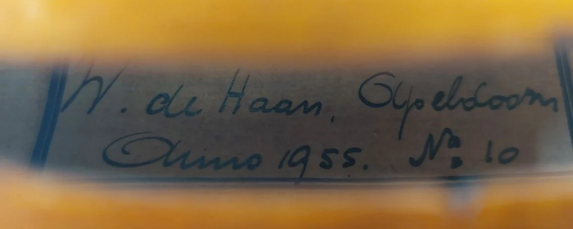 Nederlandse viool van W. de Haan etiket
