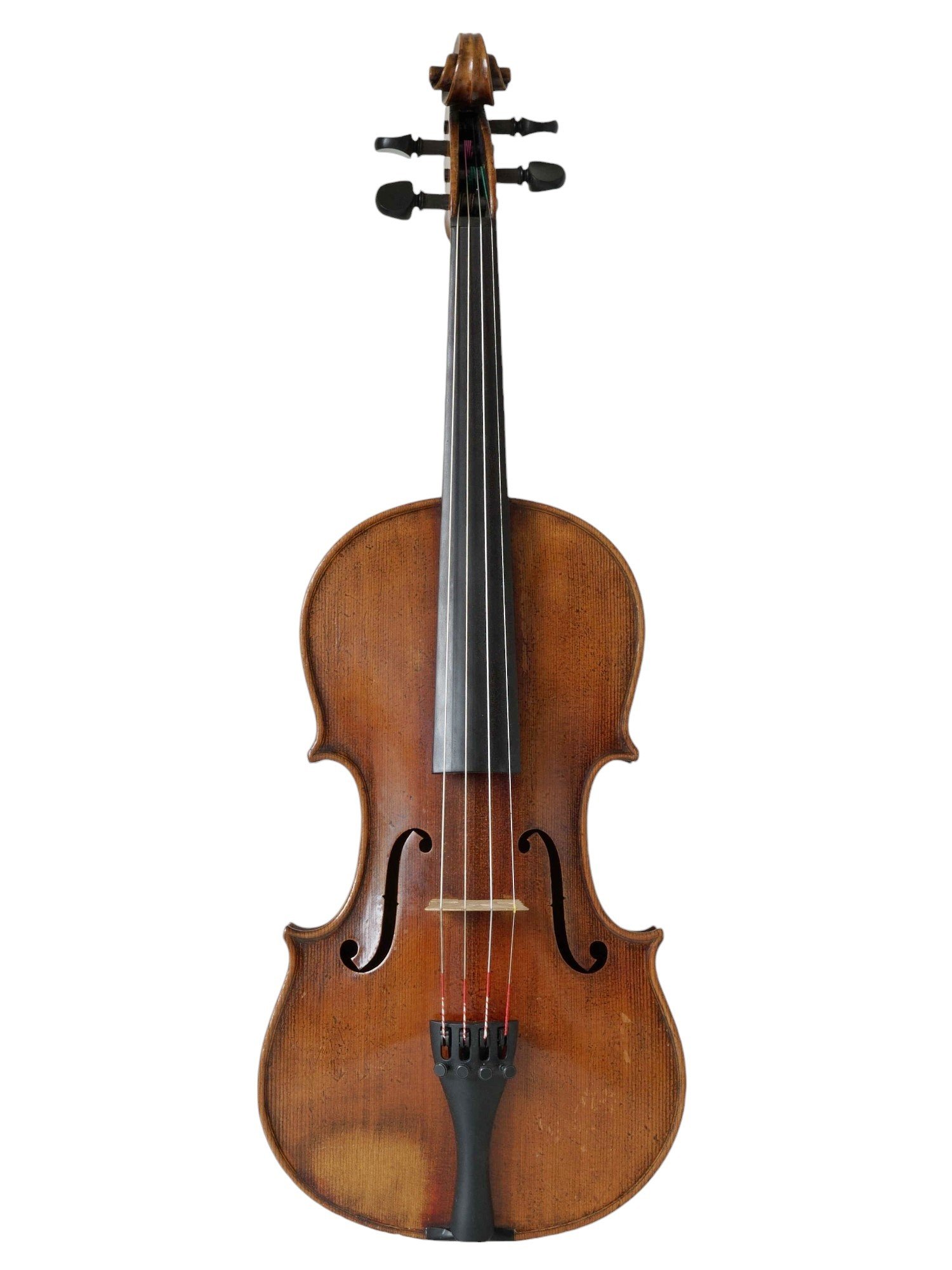 German violin with slab cut back