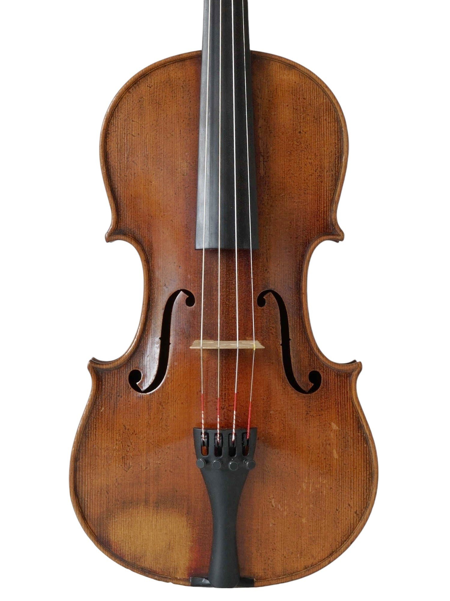 German violin with slab cut back