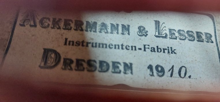 Ackermann&Lesser, Dresden 1910