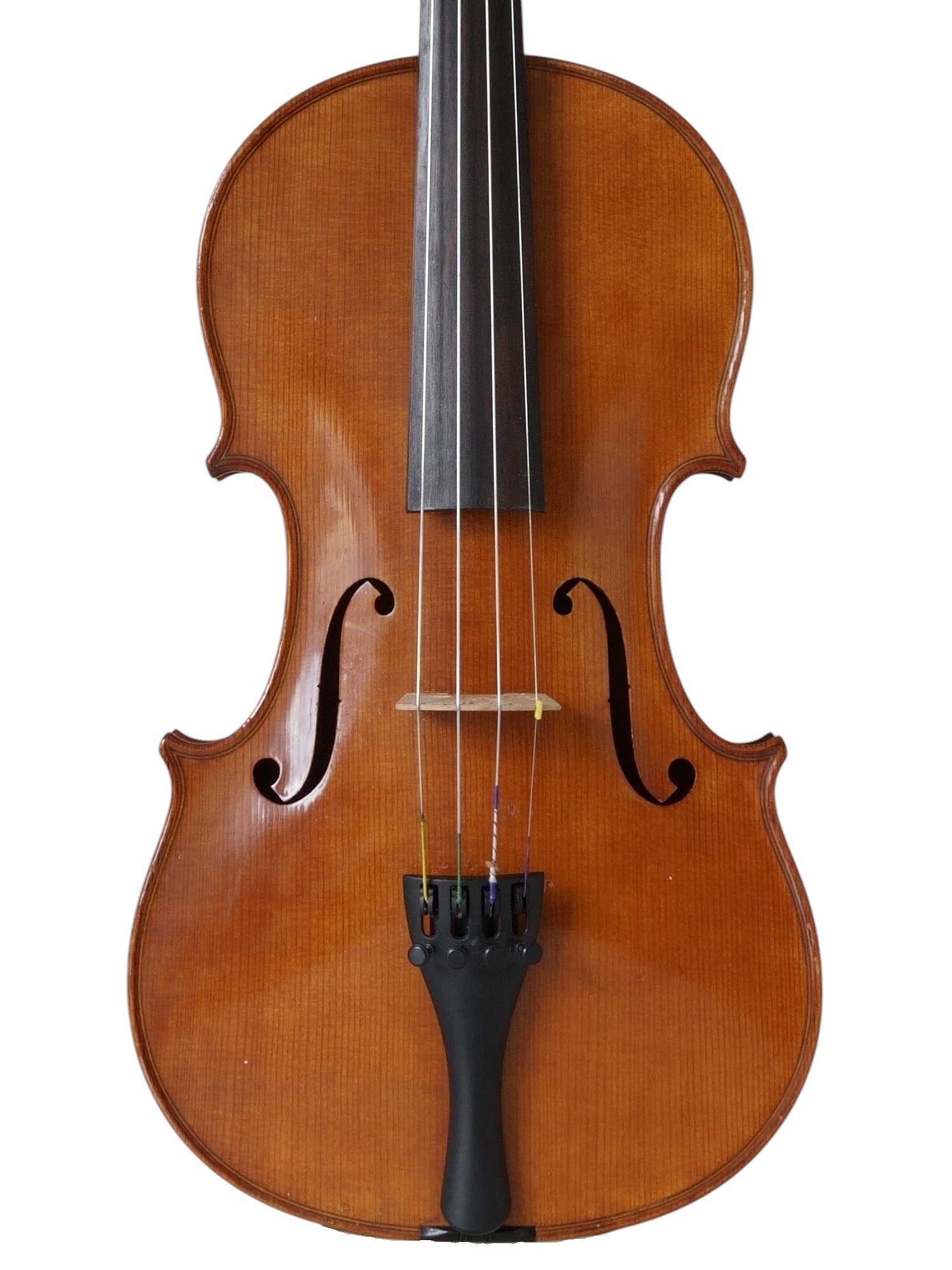 German violin with slab cut back