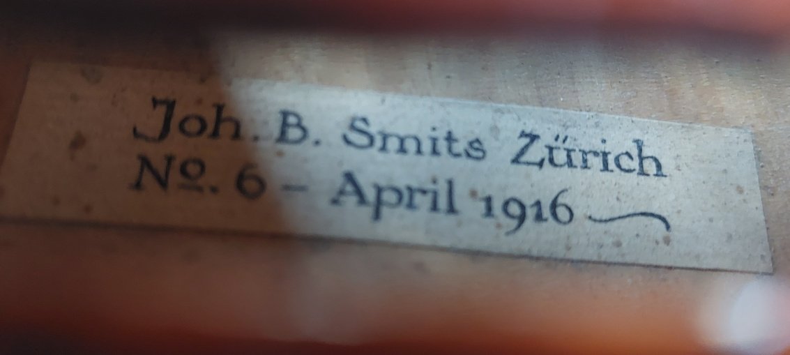 Master violin Johannes Smits 1916