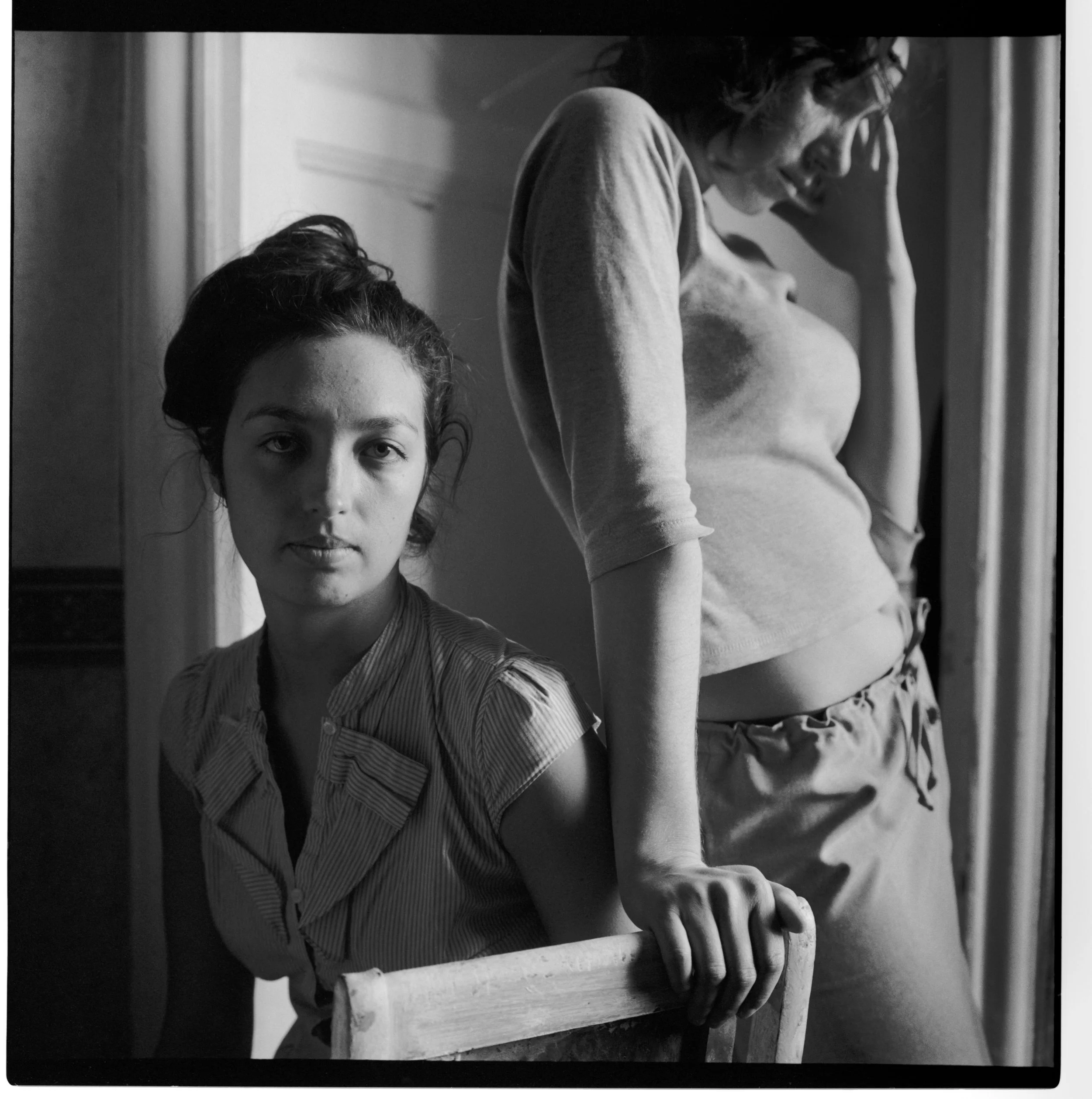 Anna and Regina (portrait near the door), Aliaksandr Veledzimovich (2020)