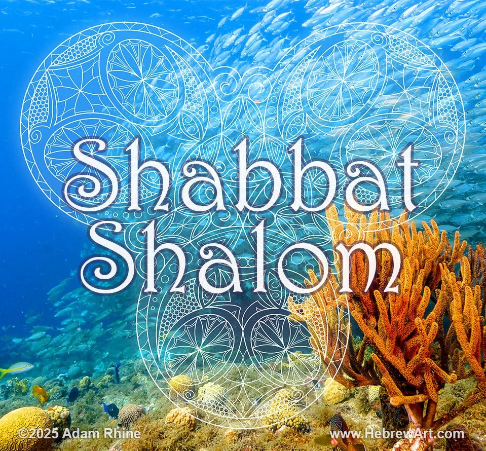 Shabbat Shalom - School of Fish