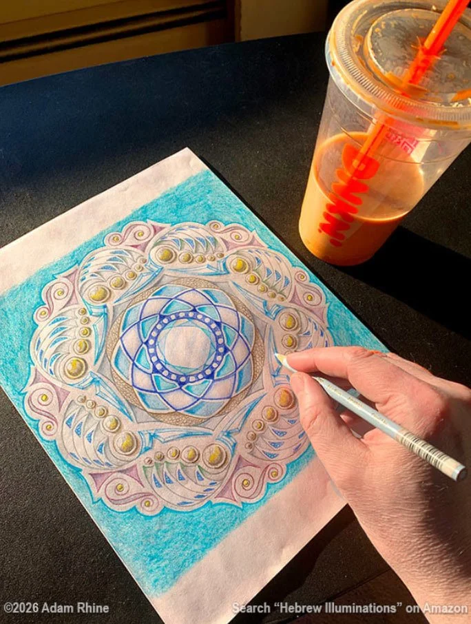 Inspired to sketch spring colors as the sun shines through my studio window.