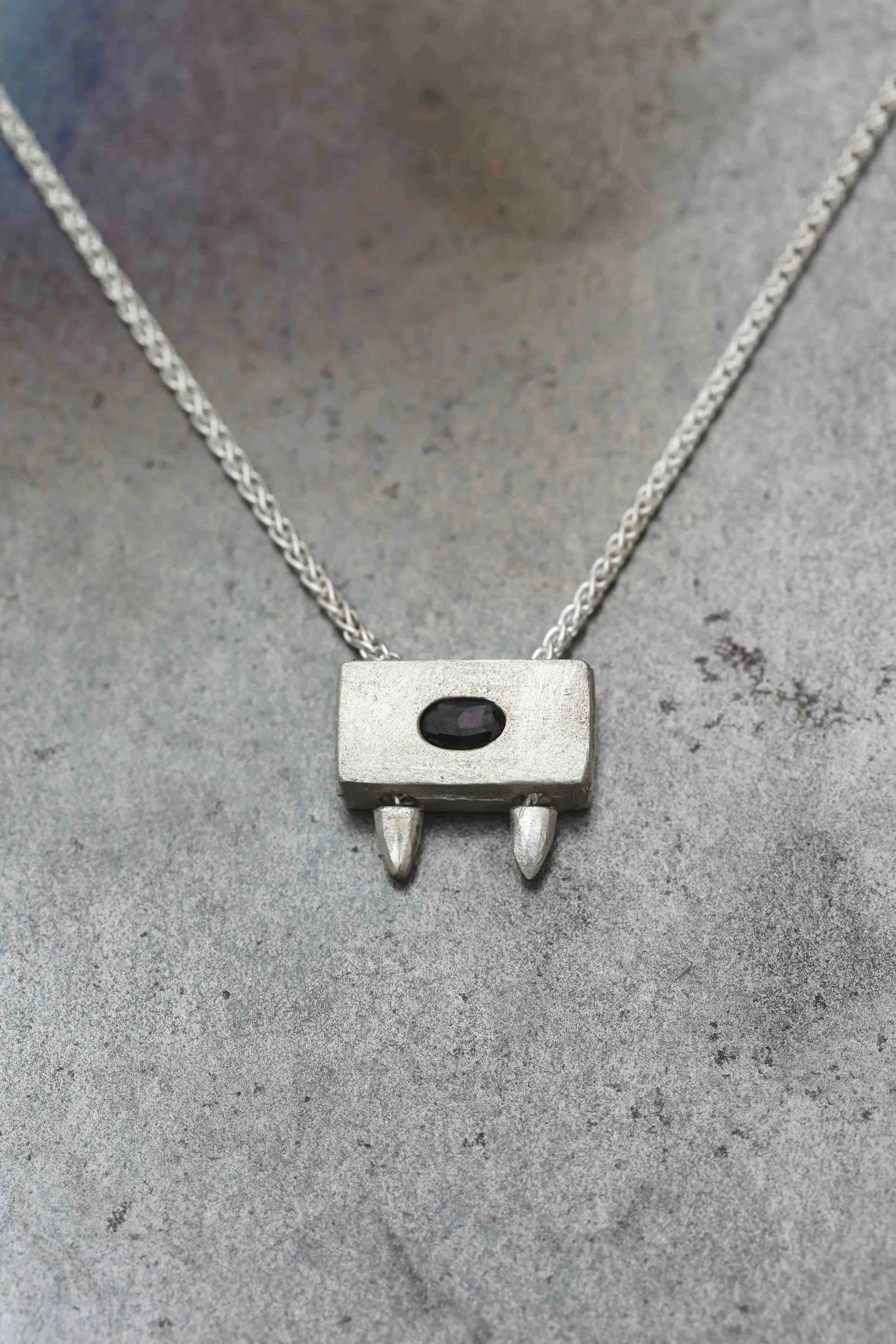 handmade-sandcast-silver-spinel-necklace.jpg