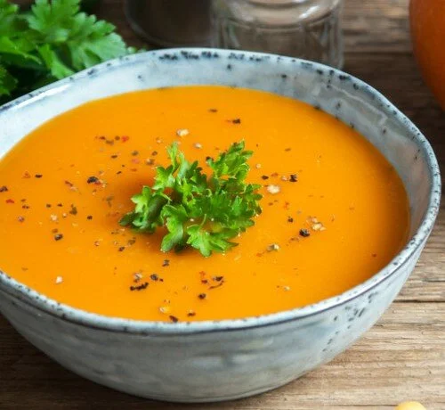 soupe citrouille au lait de coco
