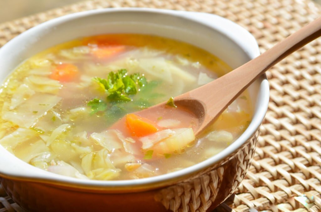 soupe au chou et curcuma