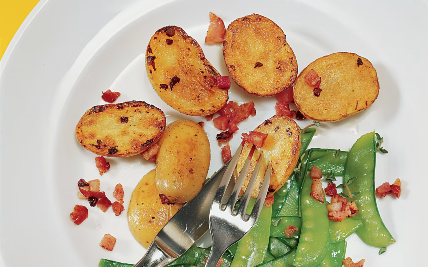 Pois mange-tout à la paysanne