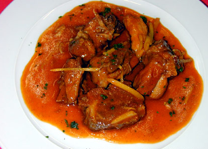 Ragoût de porc au gingembre mangue