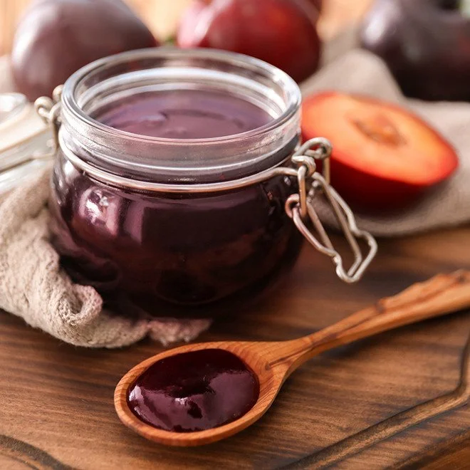 Gelée de prune à la vanille