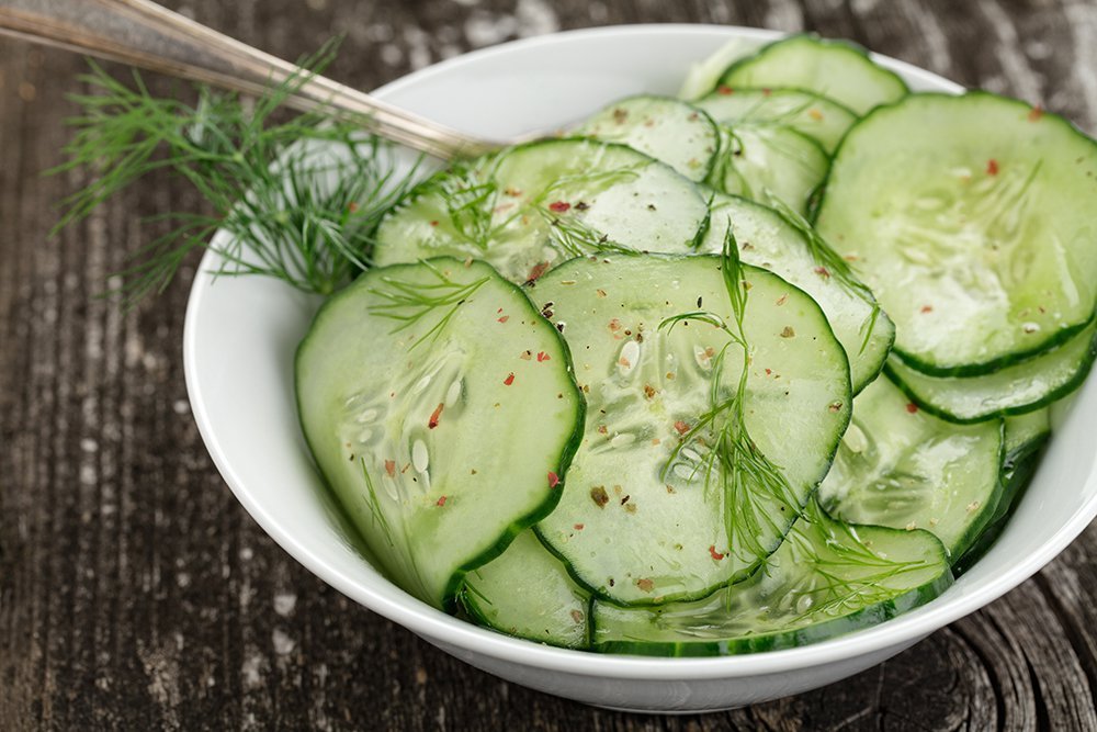 La salade de concombre