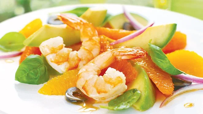 La salade de tangor aux crevettes