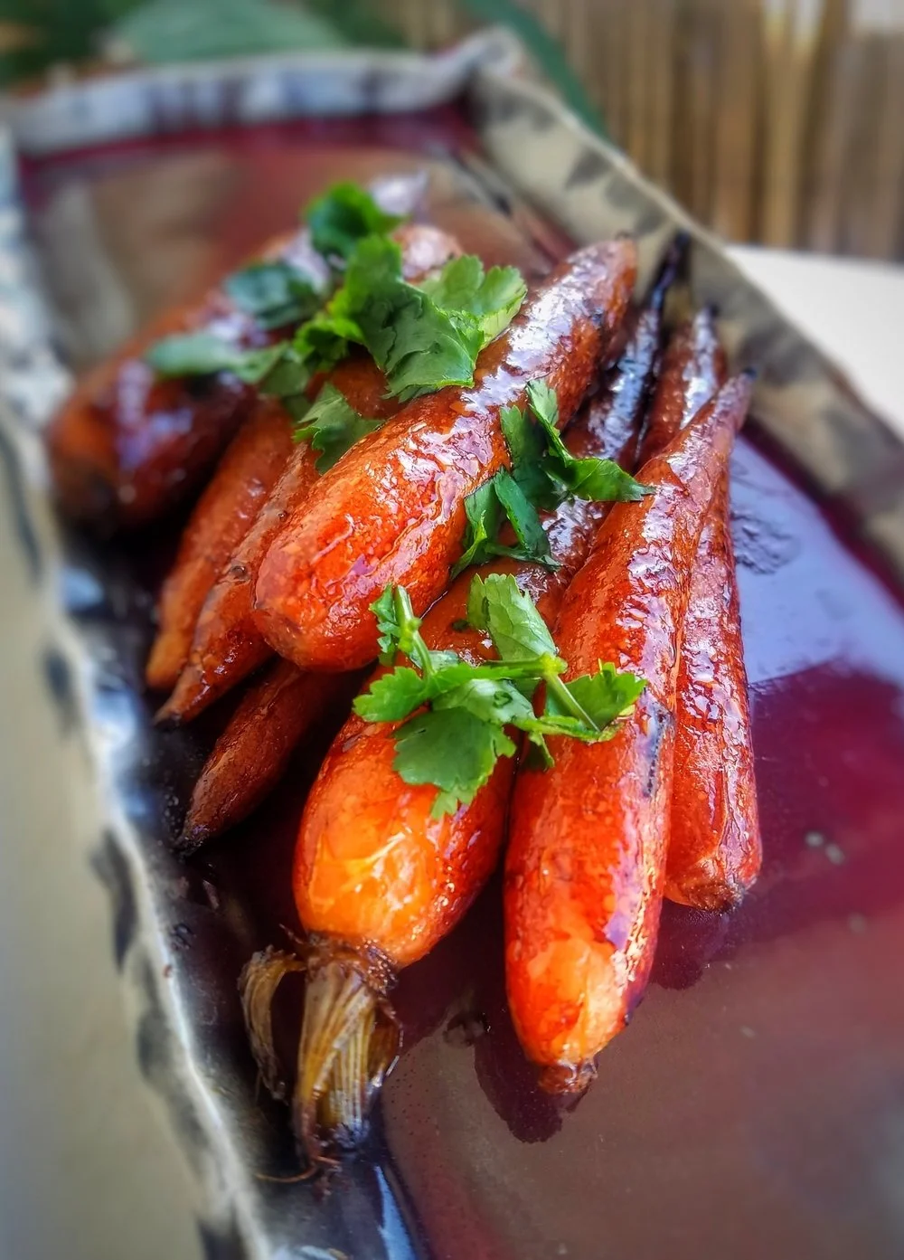 Carottes glacées à l'orange et au miel