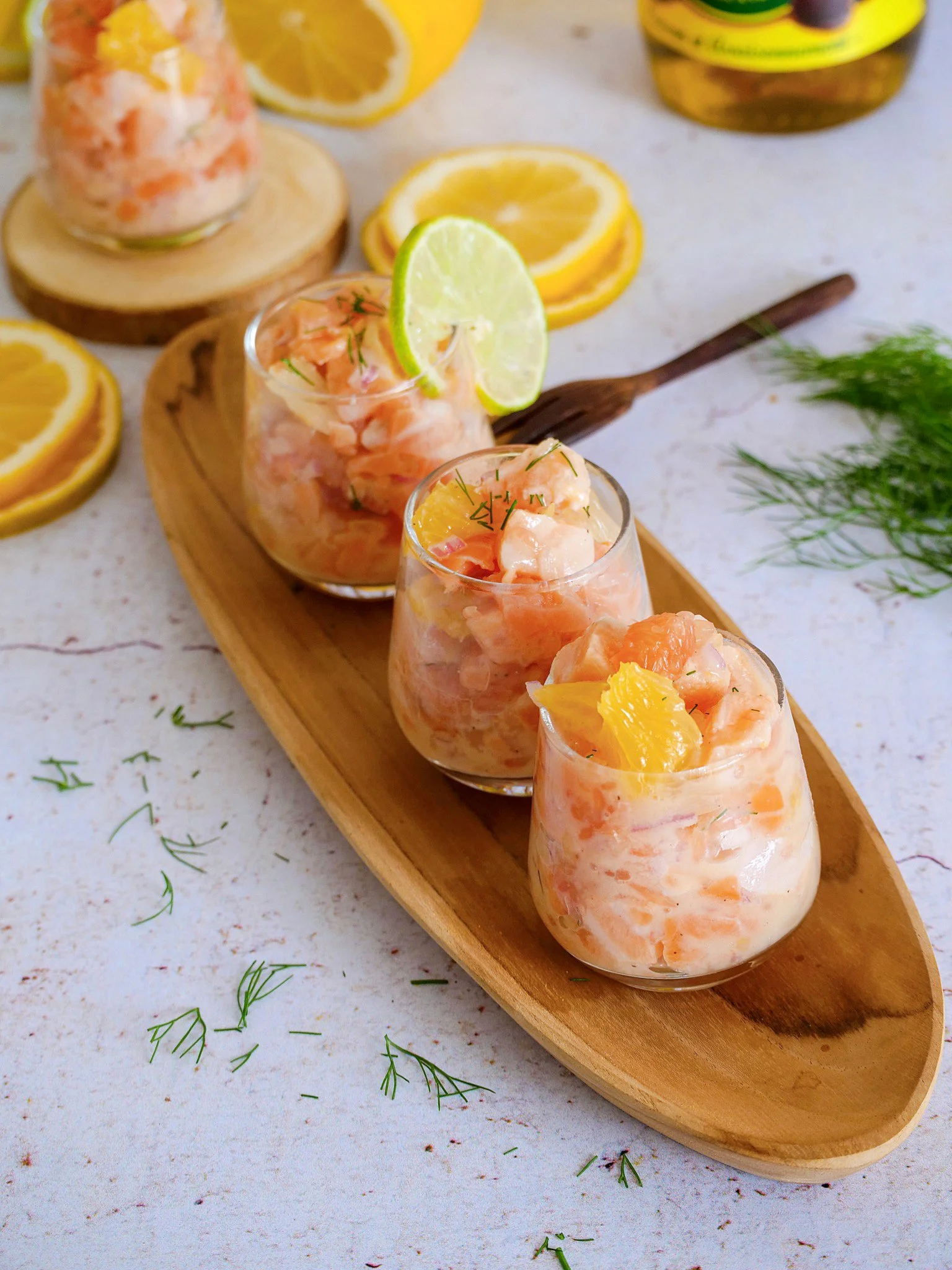 Tartare de Pomelo et Saumon