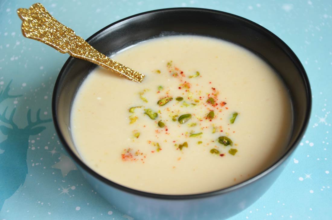 Velouté de betterave blanche et pomme de terre