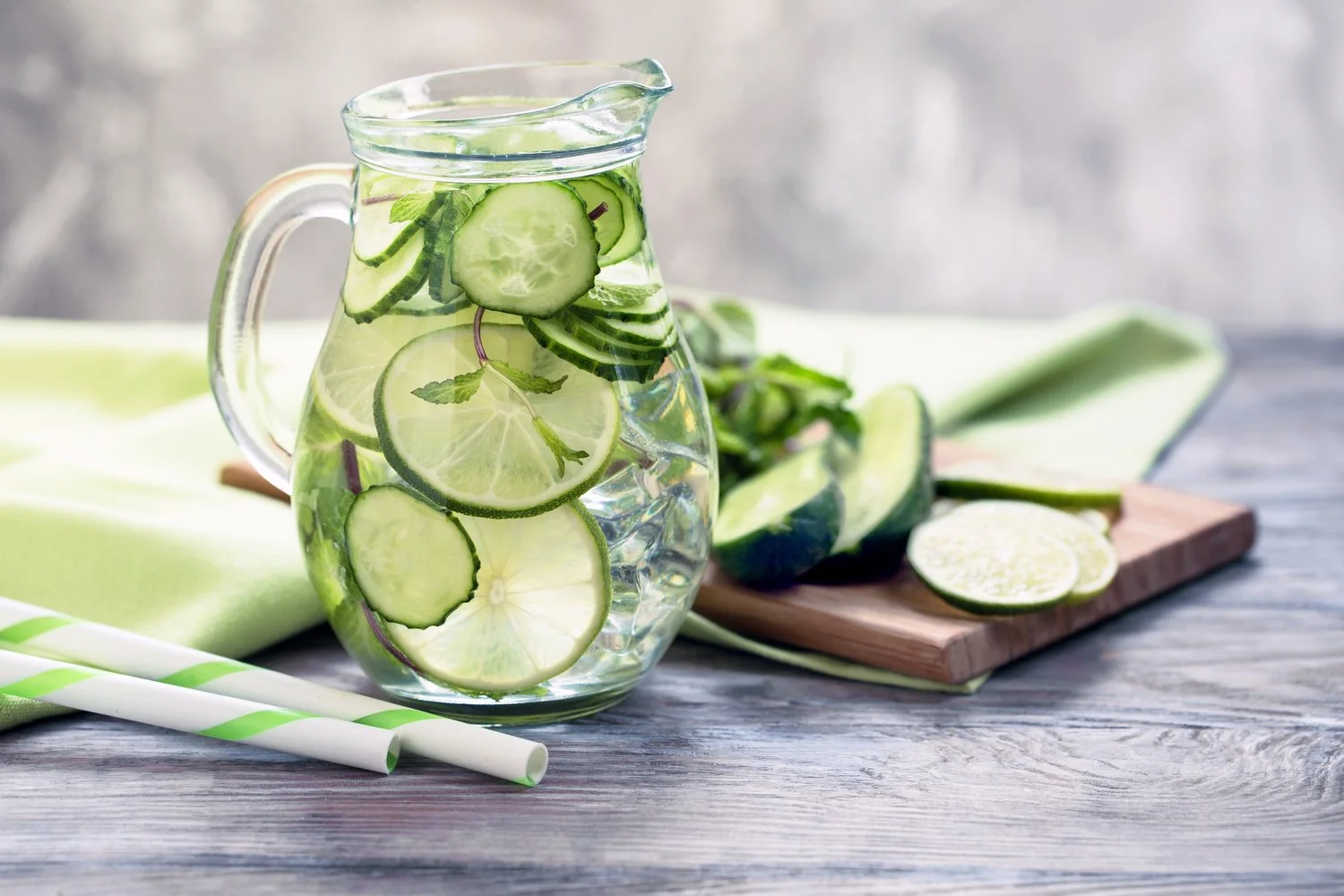 Eau détox concombre