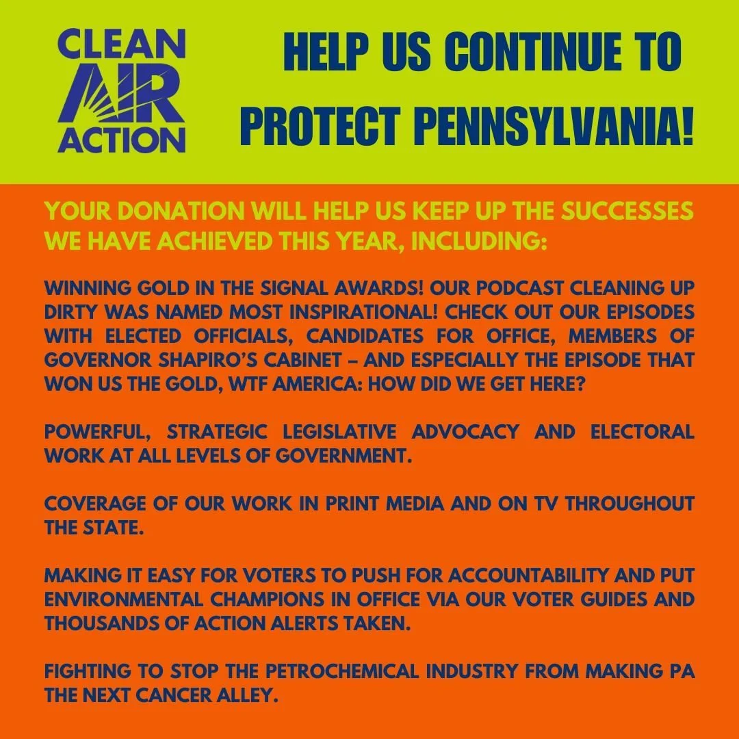 2025 is just around the corner, and we&rsquo;re gearing up to fight harder than ever against polluters and their enablers. Protecting your constitutional right to a healthy environment is our mission. Donate this #GivingTuesday at the link in our bio