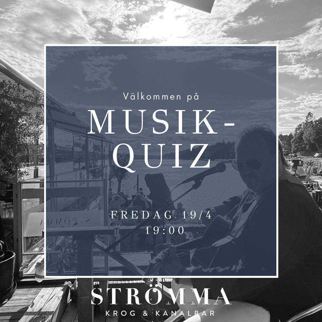 Imorgon &auml;r det dags f&ouml;r Musikquiz igen, hoppas ni &auml;r lika laddade som vi! 

Varje fredags quiz finns det chans att kamma hem ett 500kr presentkort och 3 po&auml;ng till s&auml;songst&auml;vlingen.  Ni som deltar samlar po&auml;ng under