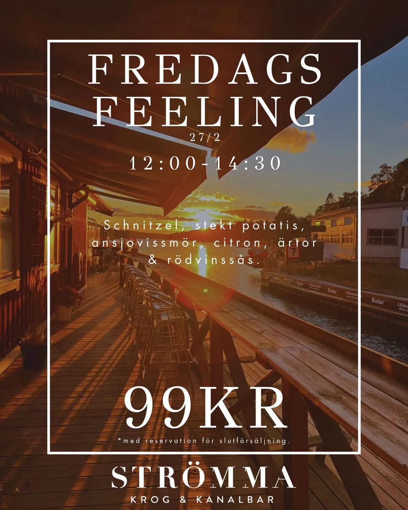 Fredagen &auml;r h&auml;r igen och veckans tempo b&ouml;rjar sakta men s&auml;kert sl&auml;ppa taget &ndash; precis lagom f&ouml;r att ladda om inf&ouml;r helgen. Vi &auml;r mer &auml;n redo att runda av veckan p&aring; b&auml;sta s&auml;tt tillsamma