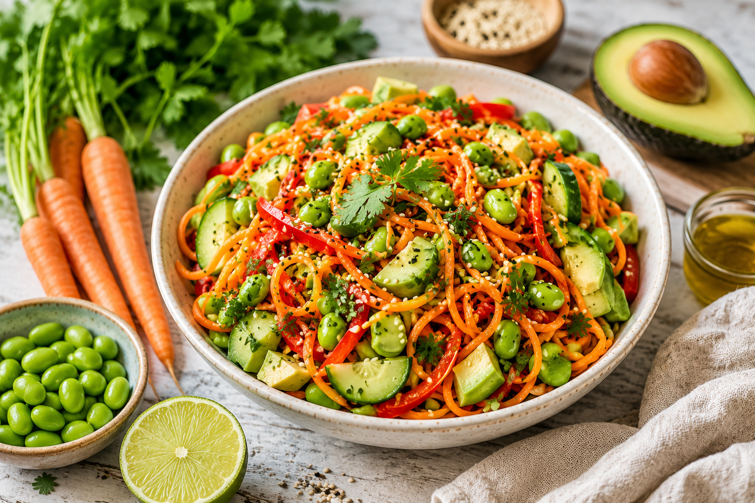 Summer Glow Carrot Noodle Salad: A Recipe Your Skin Will Love