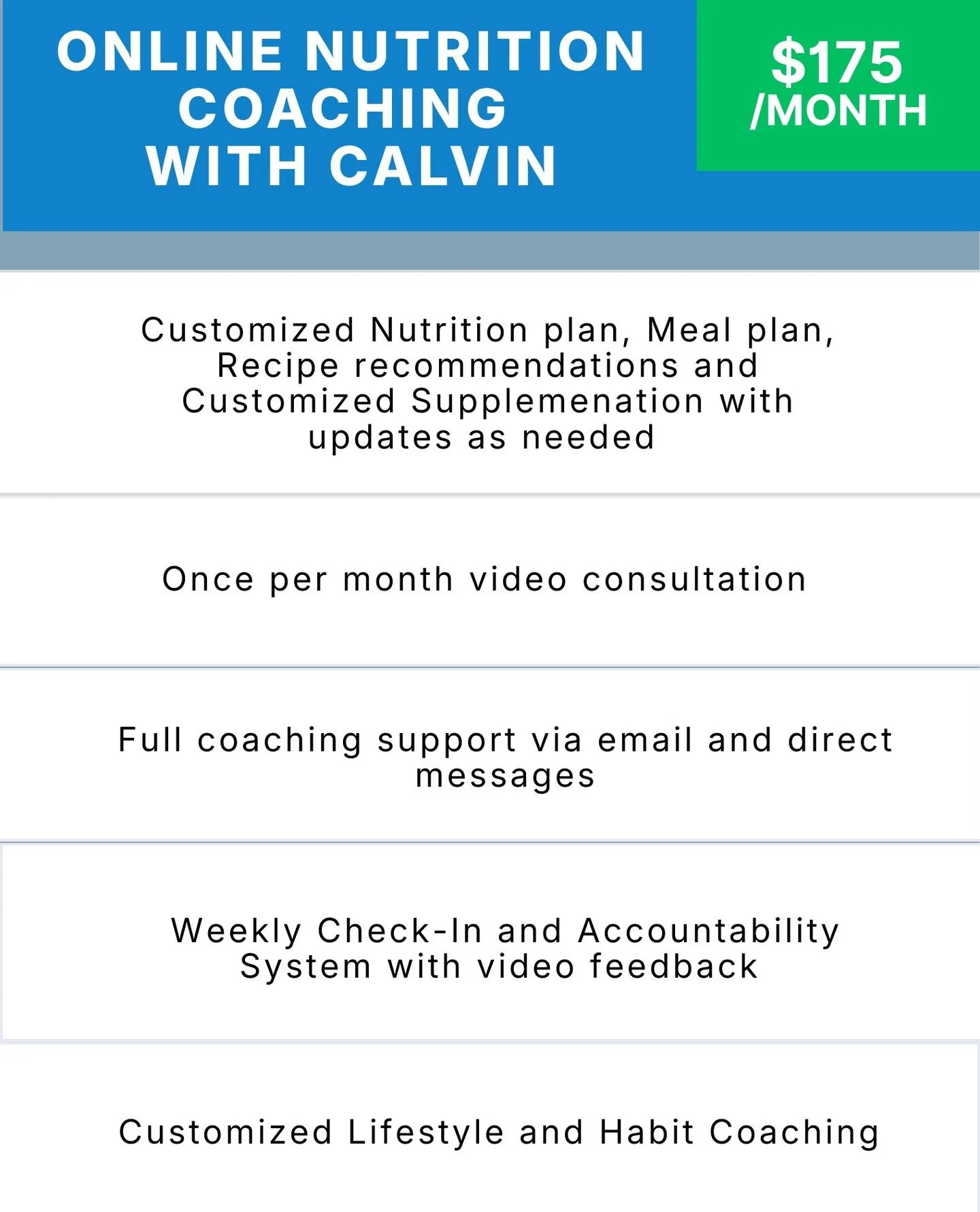 Online nutrition coaching designed for real life.⁠
⁠
Inside coaching you get:⁠
⁠
&bull; Customized nutrition plan⁠
&bull; Meal guidance &amp; recommendations⁠
&bull; Weekly accountability check-ins⁠
&bull; Direct support when you need it⁠
⁠
If you&rs