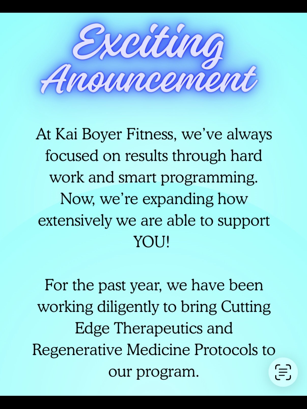 The launch of @theraglowlabs bringing next level regenerative medicine protocols to our clients.