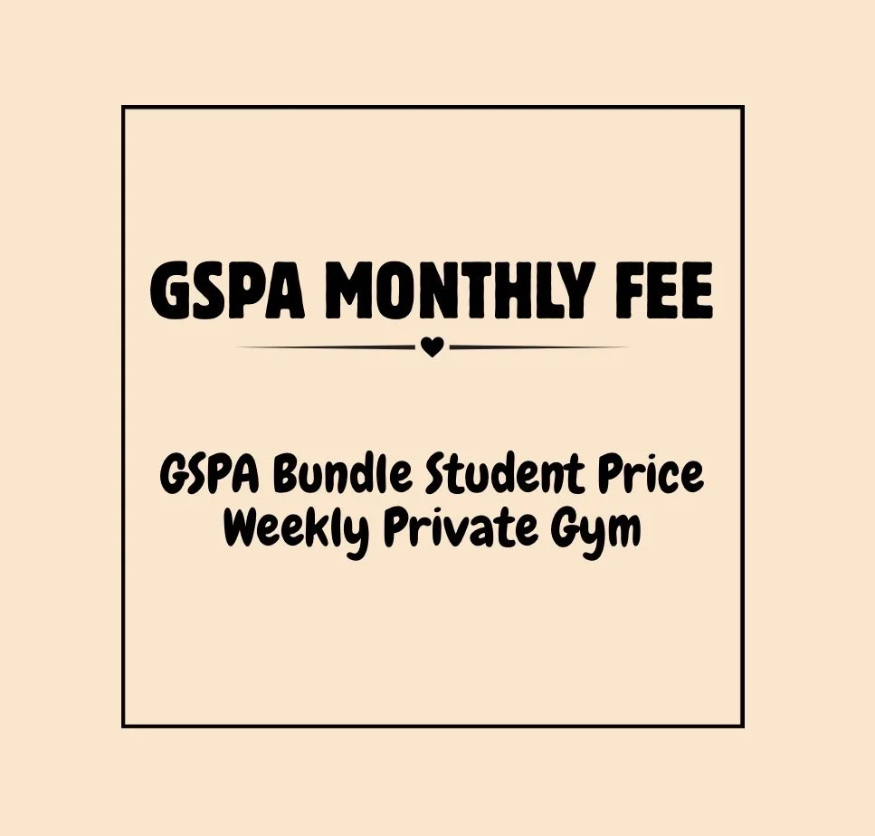 GSPA Bundle Student Price: Weekly Private Gym Lesson Draft
