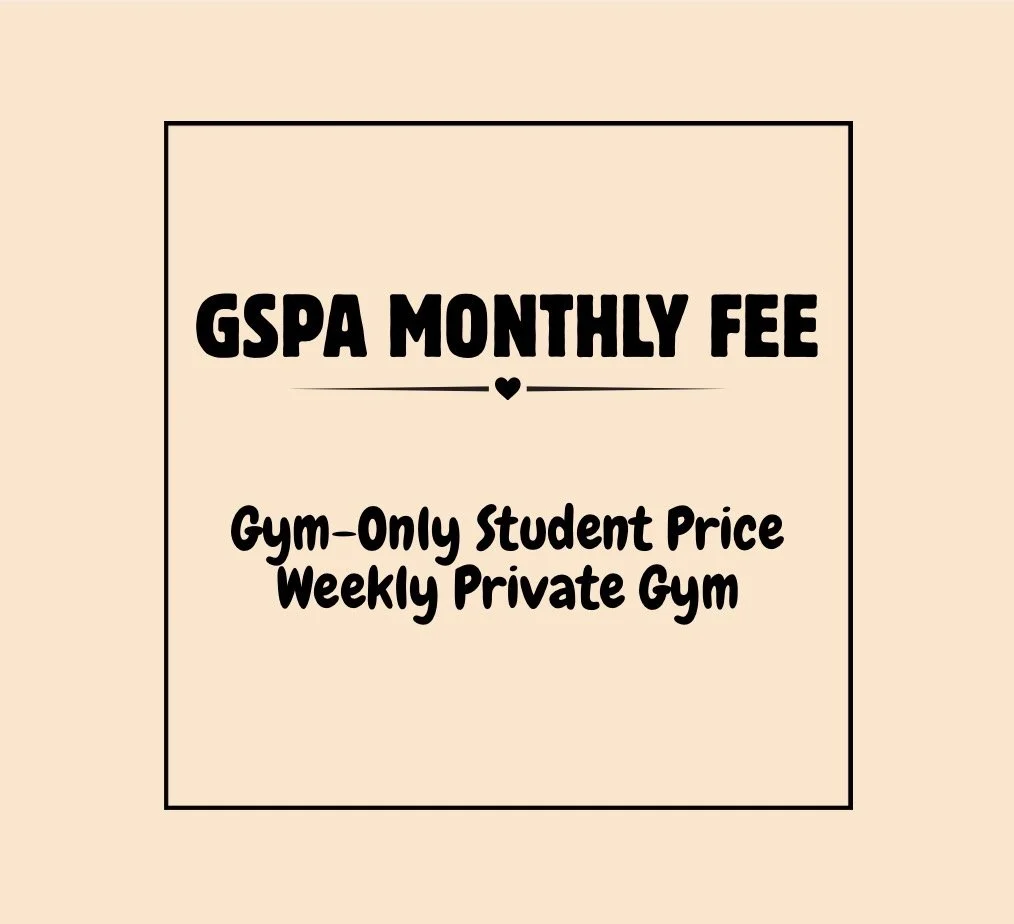 Private Gym-Only Student Price: Weekly Private Gym Lesson Draft