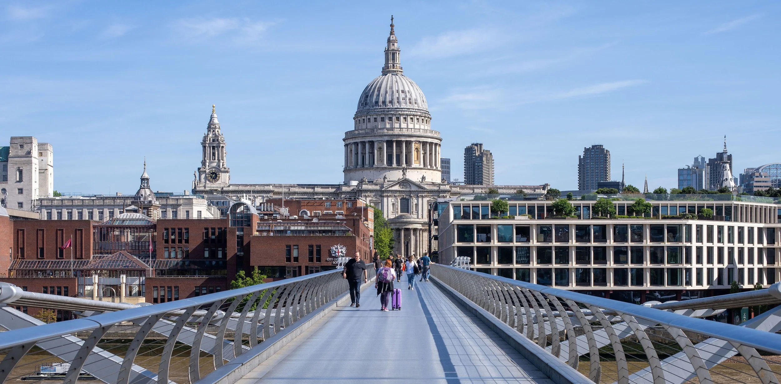 Millennium Bridge 14 years apart