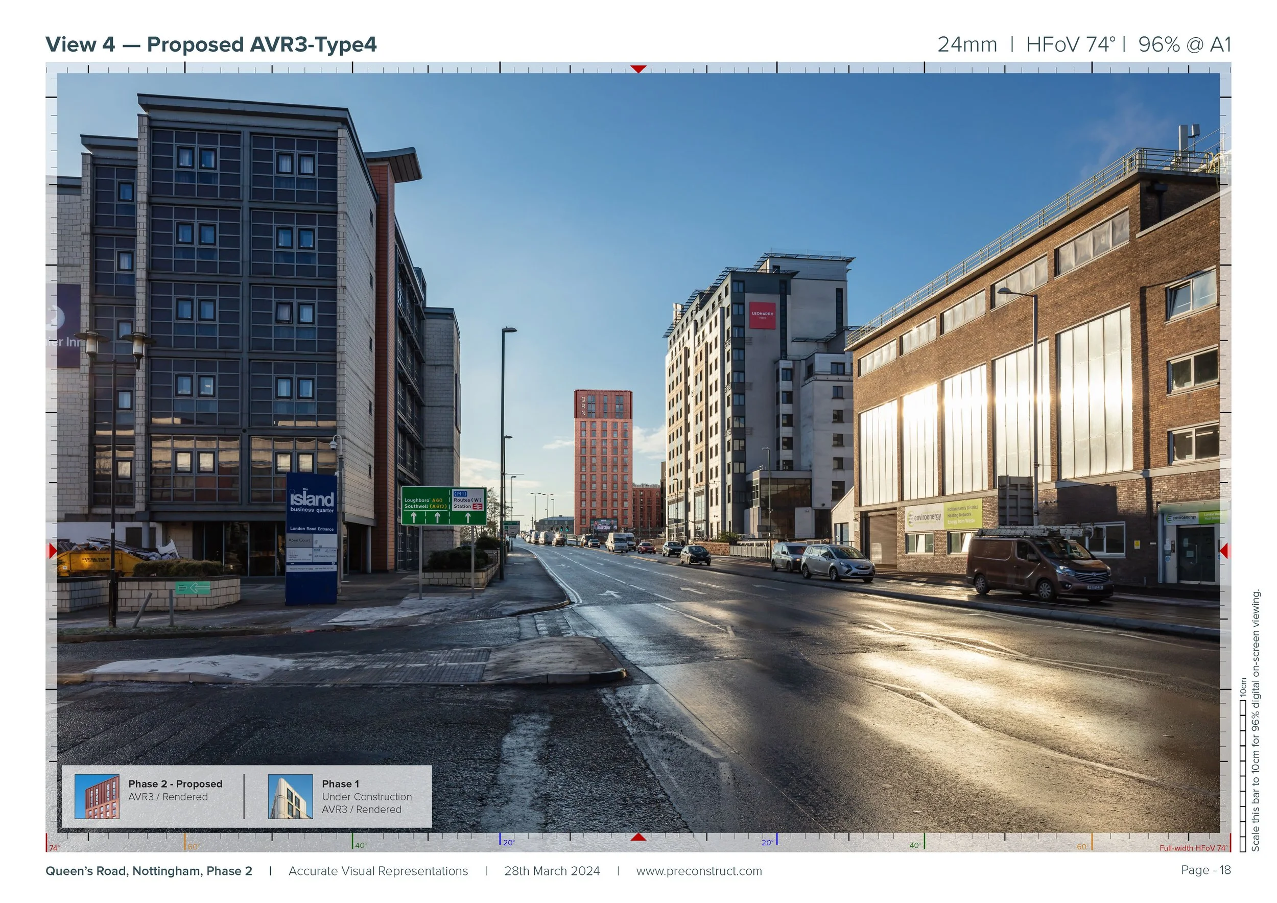 Queens Road, Nottingham / Verified Photography / Planning Application