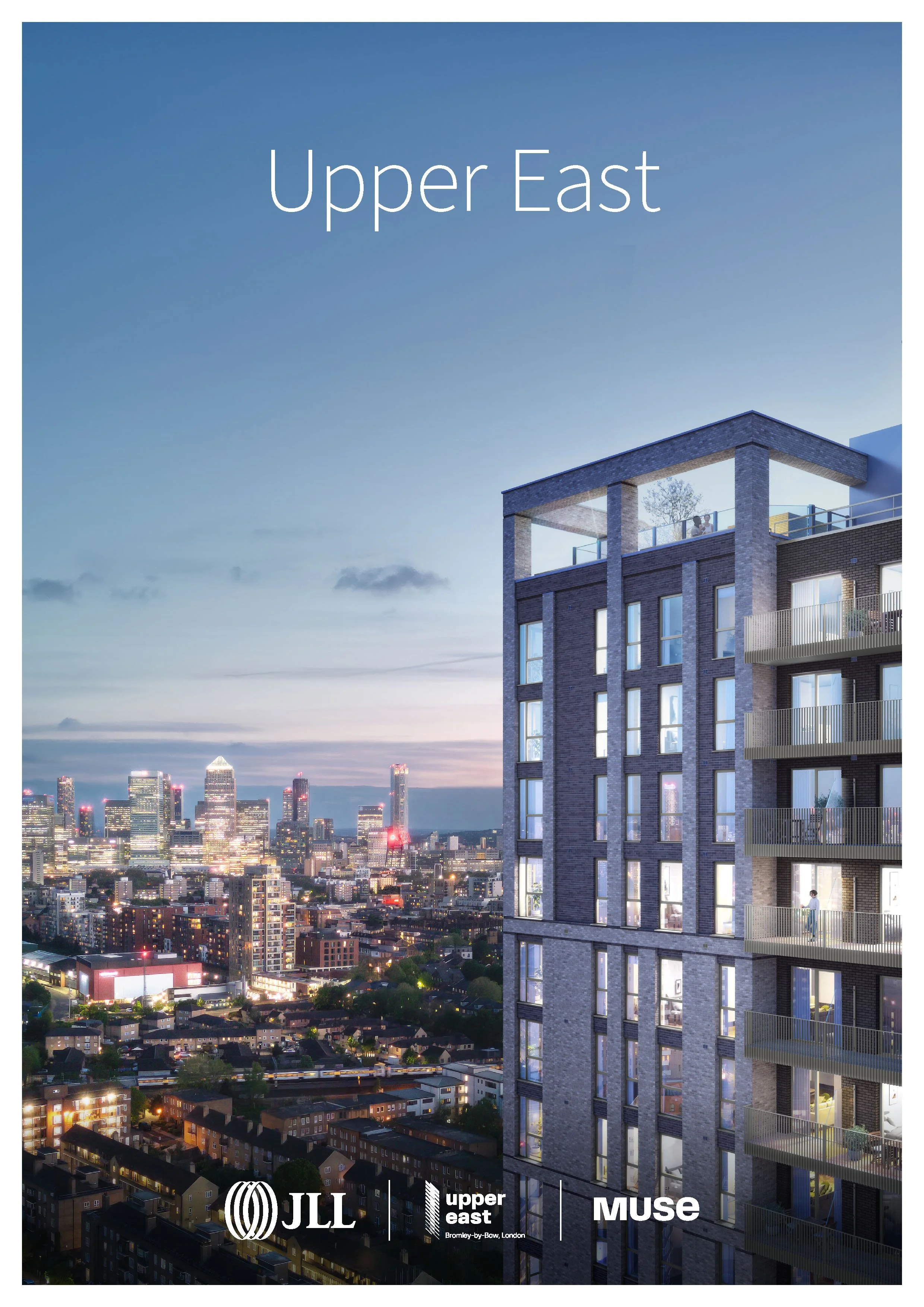 Upper East, Bow / Dusk Aerial Photography / Marketing Brochure