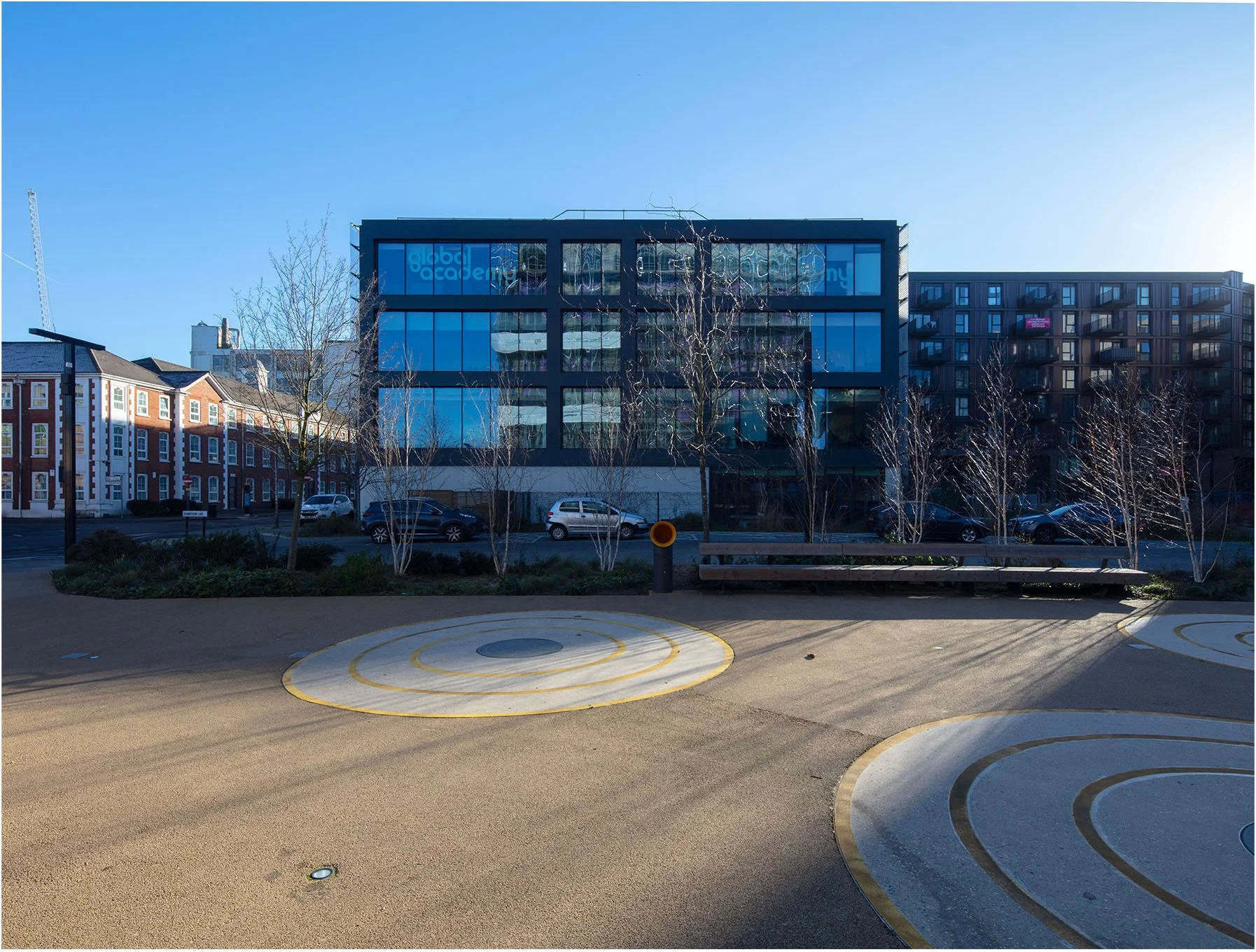 Vinyl Square at The Old Vinyl Factory — white + white