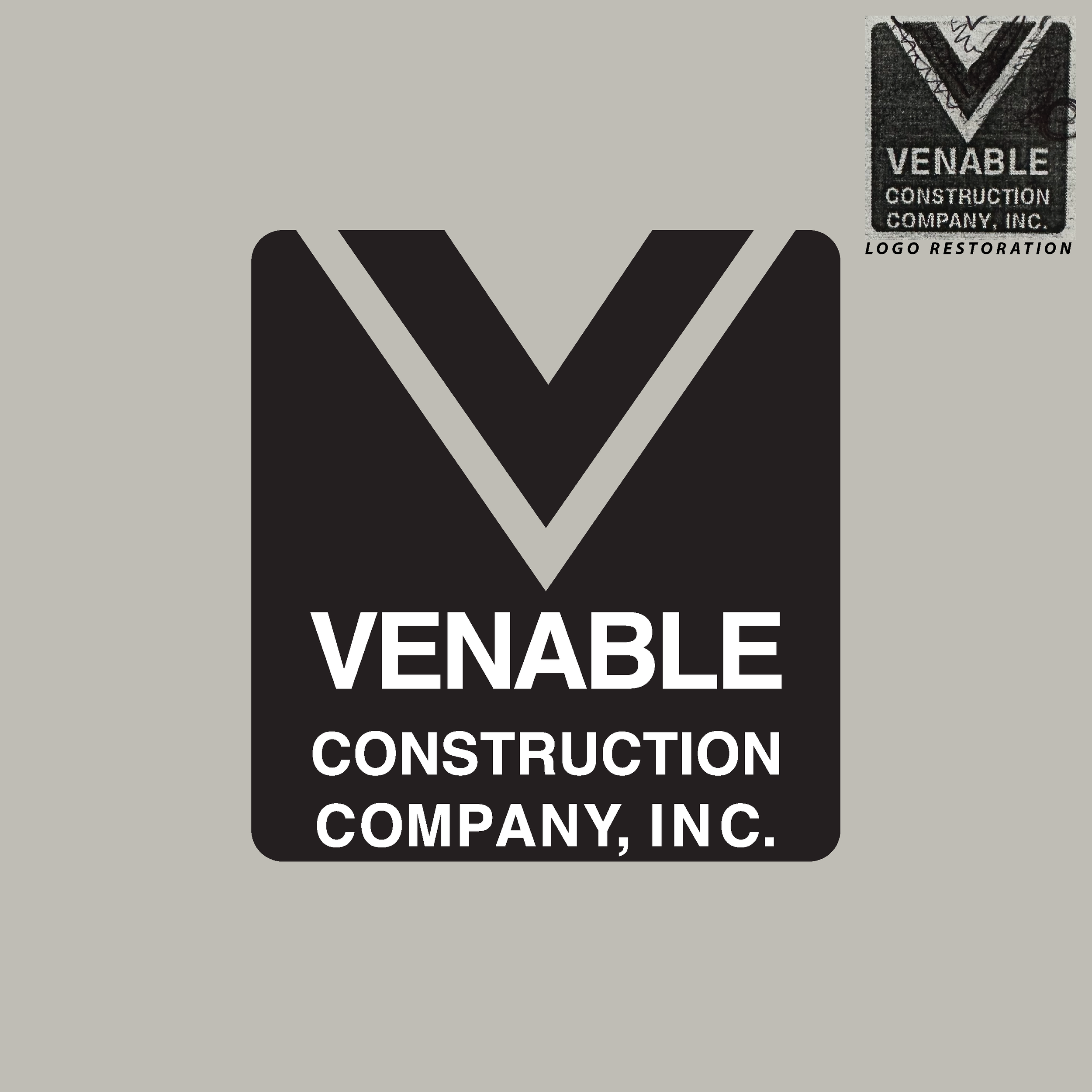Also not original but a redigitizing/restoration effort after original vector files were lost by the owner. Recreating logos is actually more common than I would have thought of.