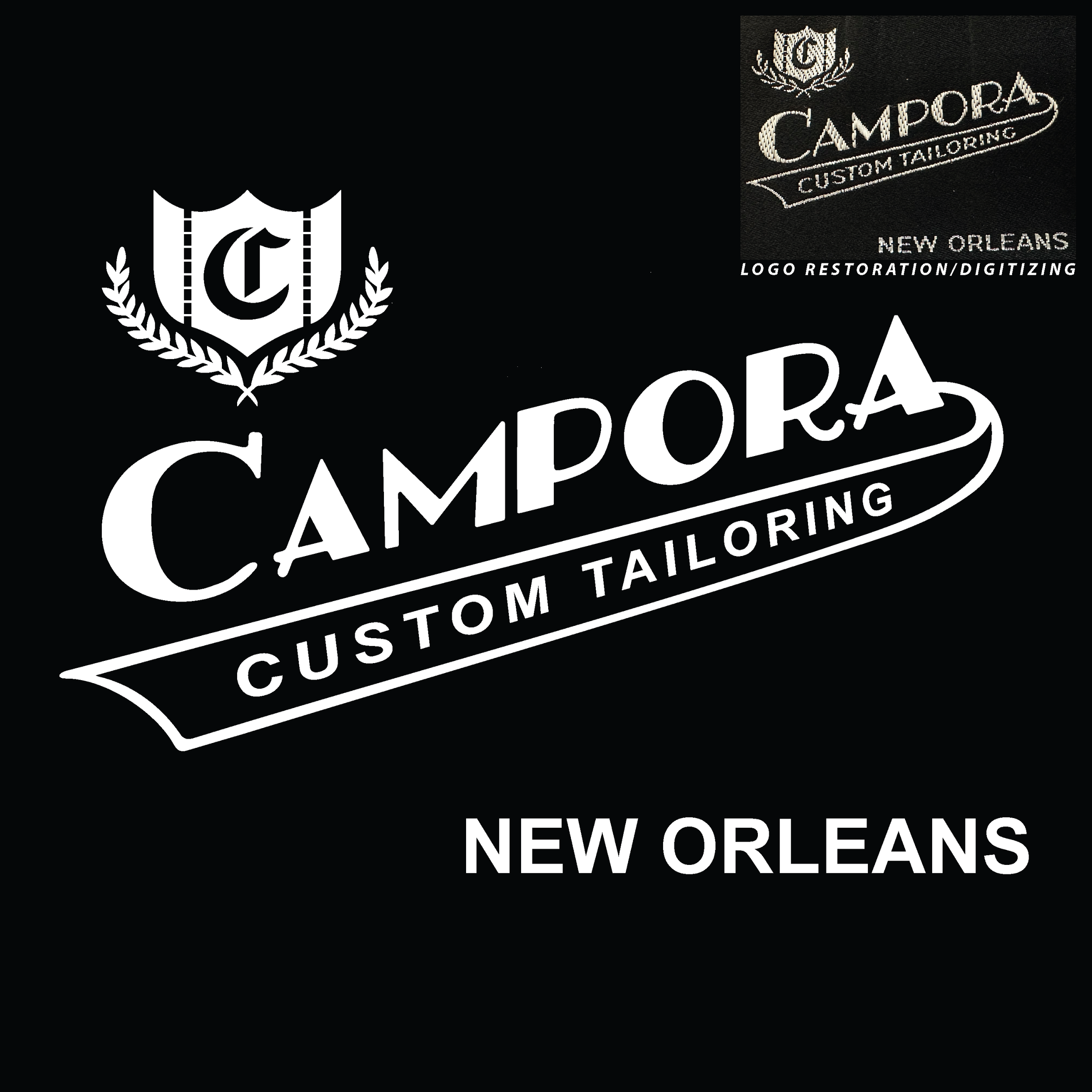 Not original, but a restoration of a lost company logo that survived only on an old embroided tag. Fun project to revive this brand.