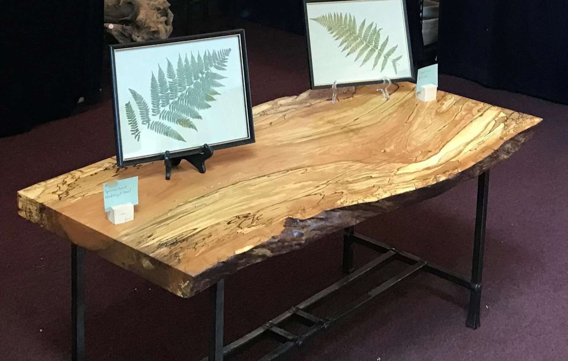 Live edge spalted beech coffee table