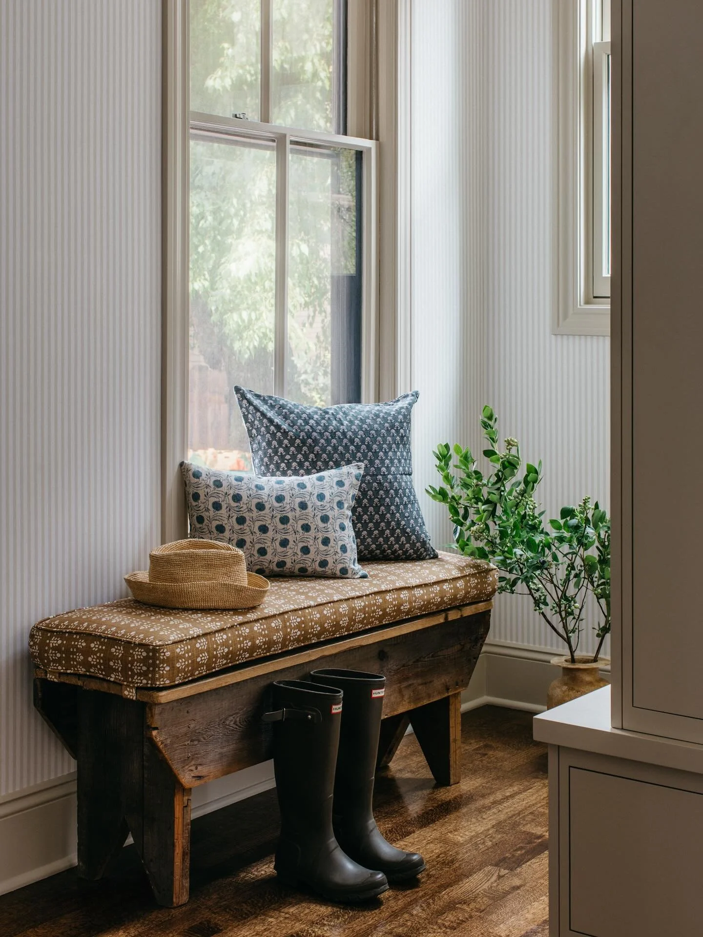 As promised, the mudroom &amp; powder room of the historic Oak Park home renovation I shared earlier this week! Shot for @leahphillipsinteriors &amp; Styled by @studio_officer