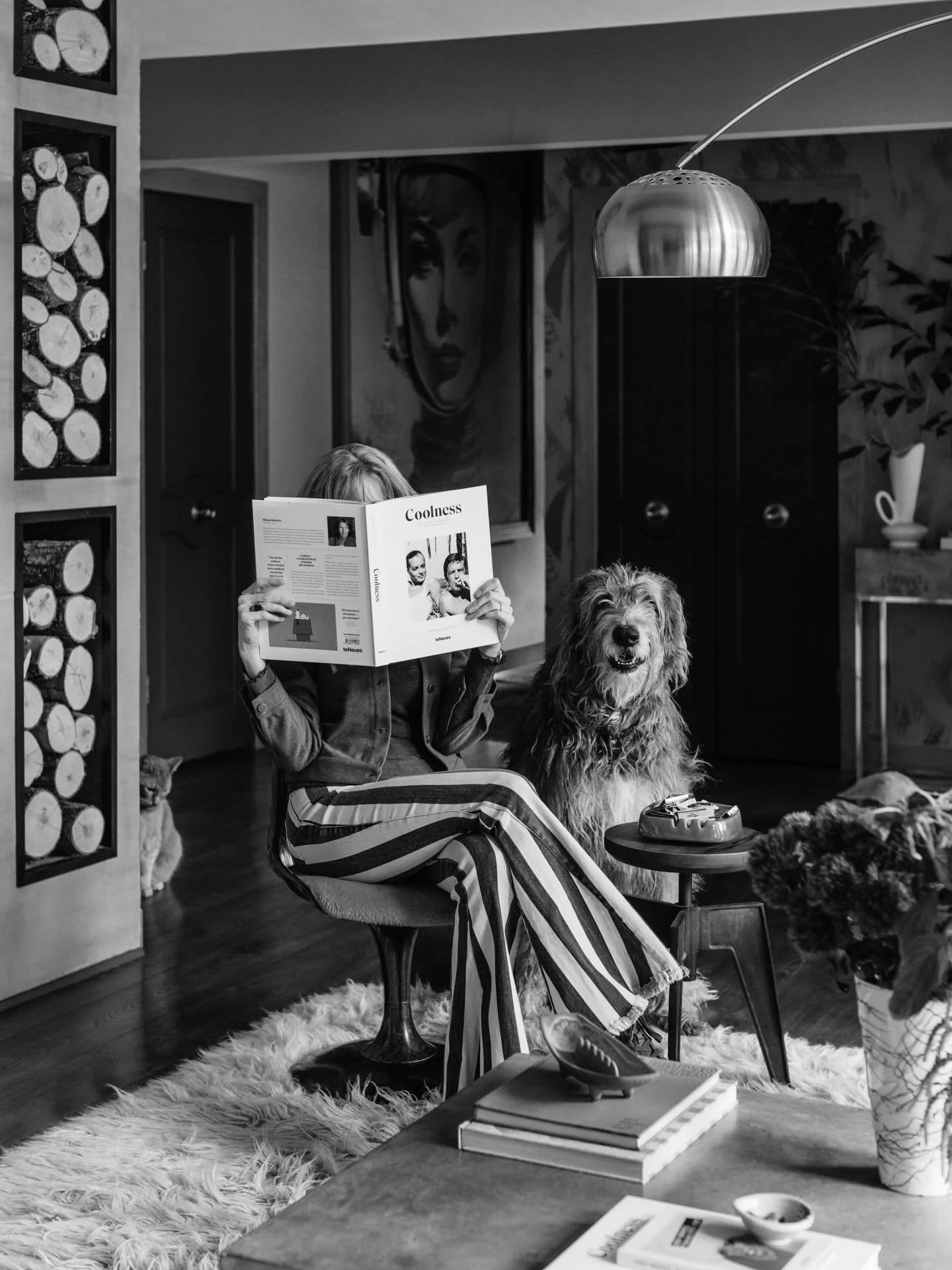 Home tour! Step into Amy Haiar of @daydreamdept.co&rsquo;s own mid-century home in Barrington, layered with 70&rsquo;s nostalgia. Unsurprisingly, her Irish Wolfhound Woody took center stage at this shoot. Shot for @daydreamdept.co &amp; Styled by @st