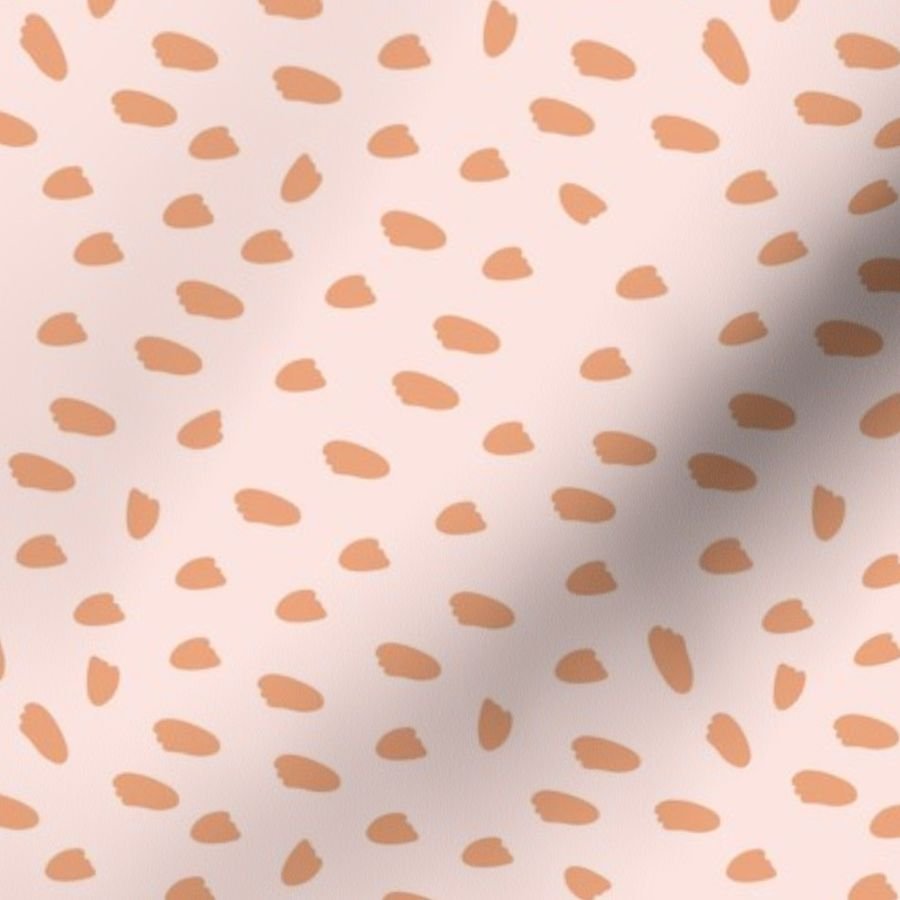 Terracotta dots on pink