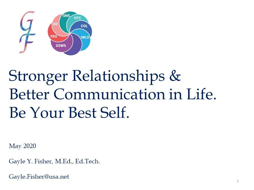 Stronger Relationships and Better Communication in Life. Be Your Best Self. 