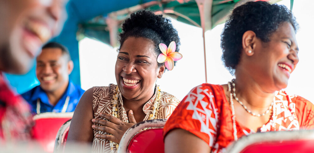 Fijian Women on a Bus
