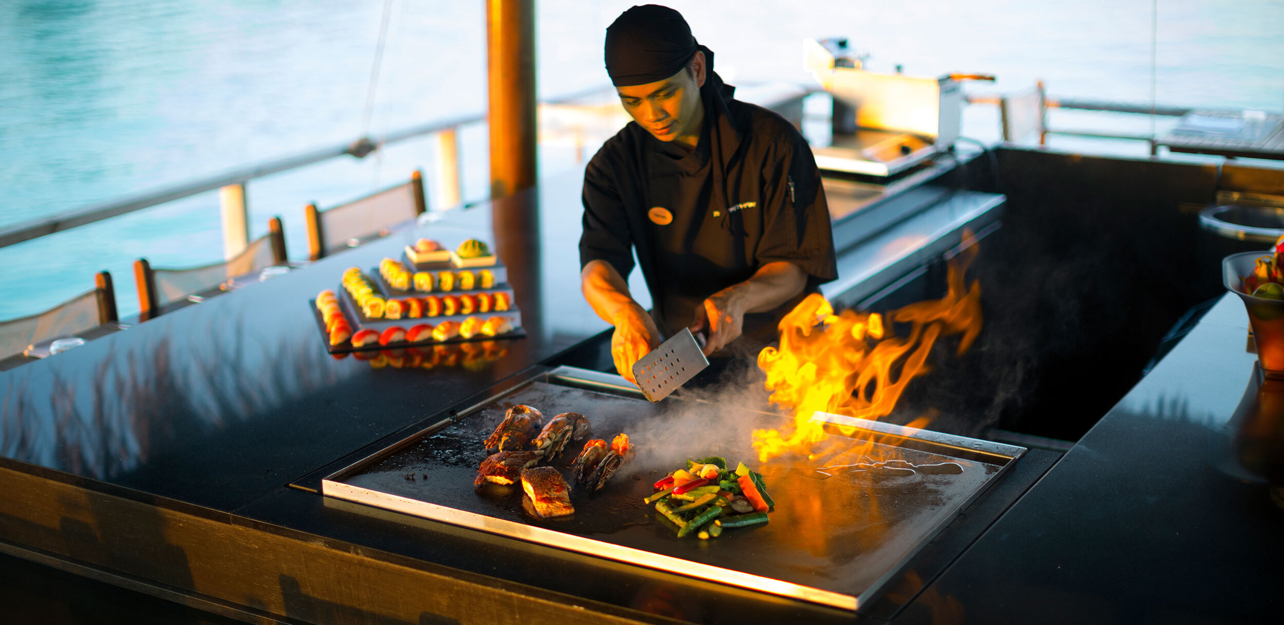 Master Chef at Teppanyaki Restaurant