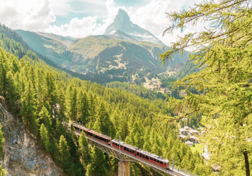 Gornergrat train in Switzerland