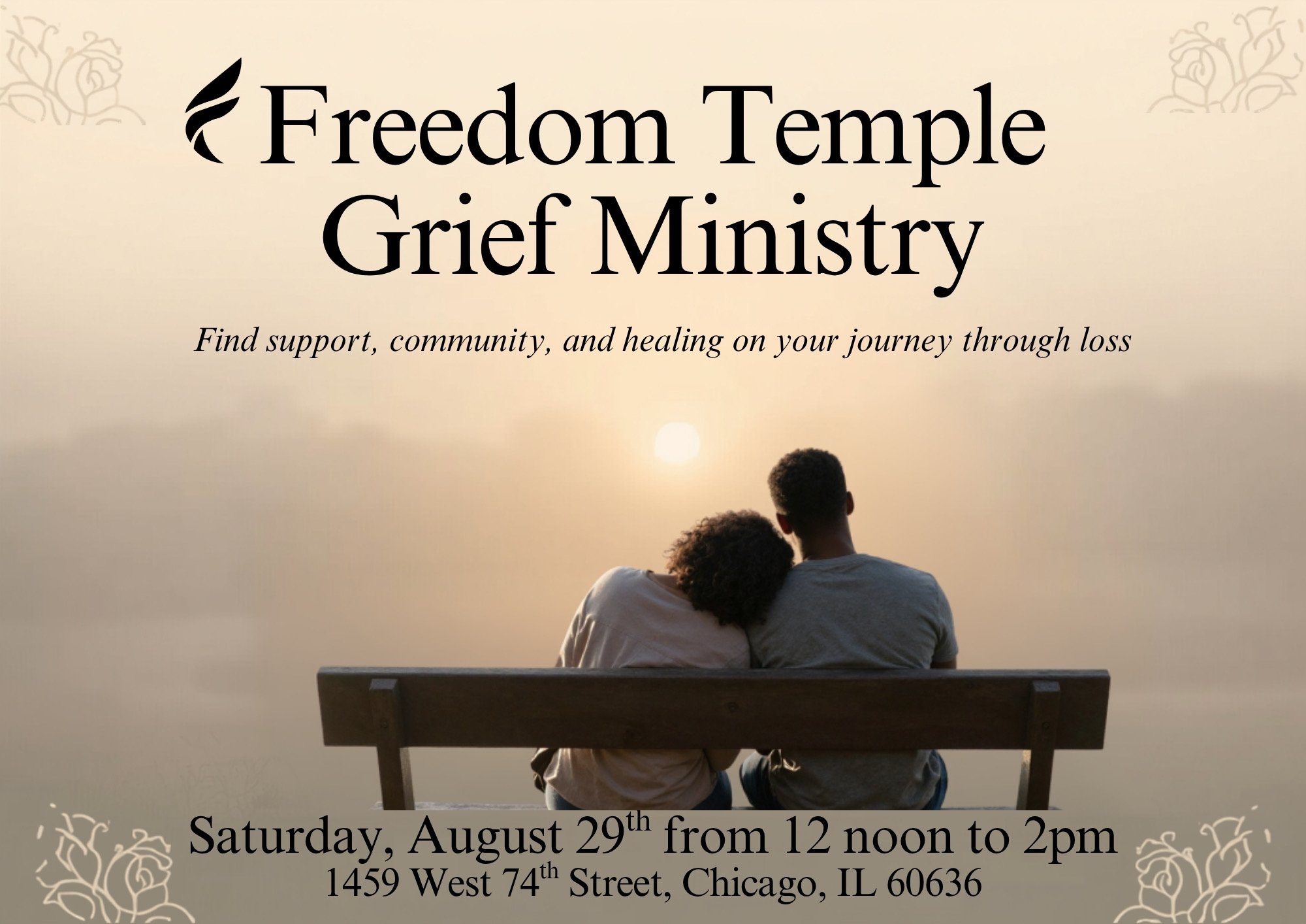 Uplifting Grief Ministry Flyer with Inspirational Photo.JPEG