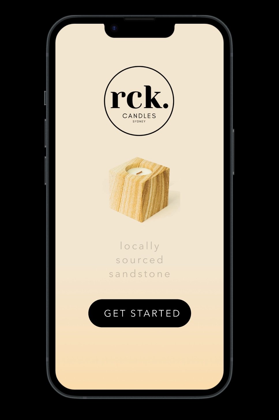 Starting page for downloaders of the app