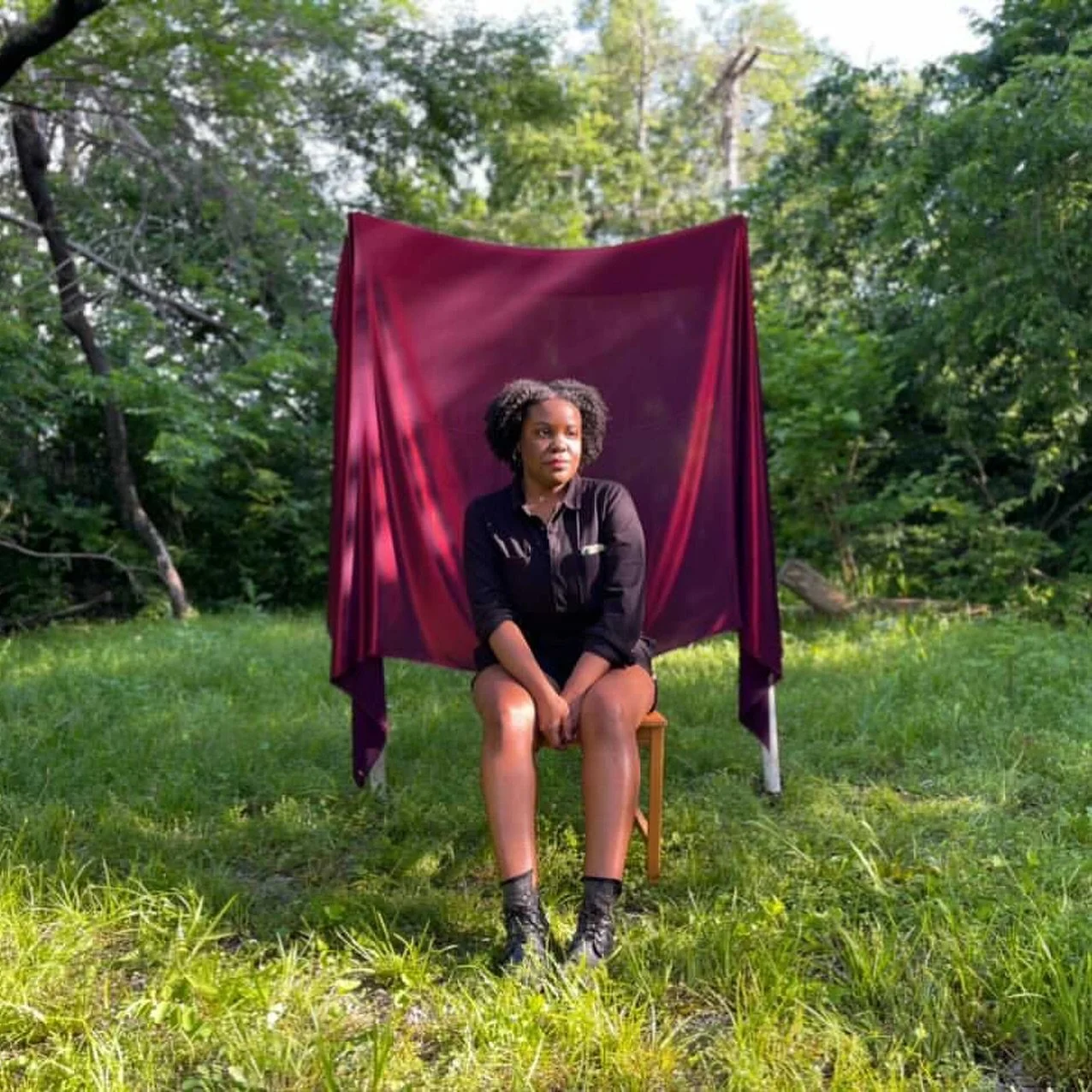 August 2021. @tlynnfaz photographed me at a time when I was quietly carrying so much. 

I was holding workplace discrimination to account, trying to find my footing as a full-time artist, and avoiding therapy because I thought I had not &ldquo;earned