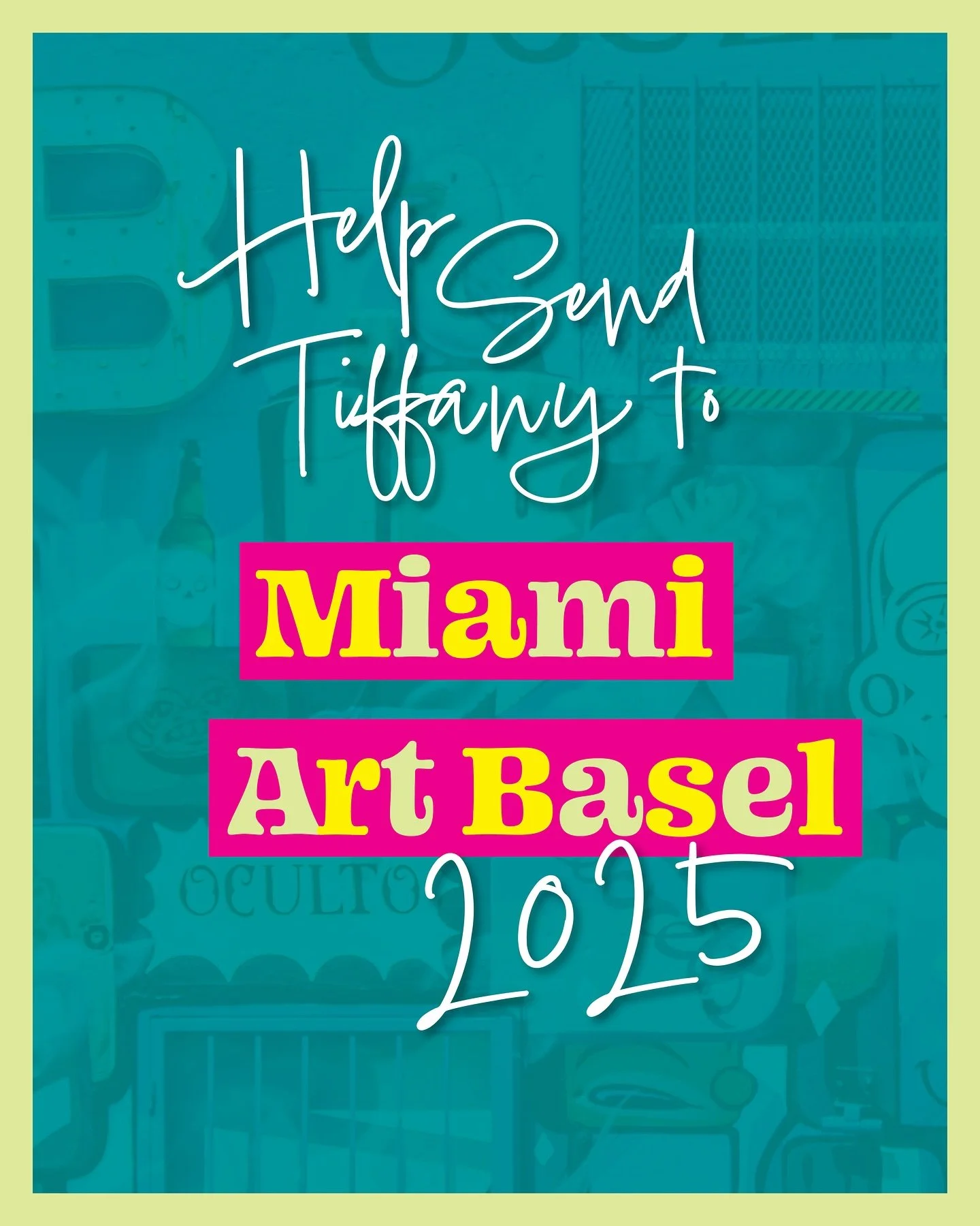 Thanks to the 7 people that have contributed to my @artbasel fundraiser ☺️
I’m almost halfway to my goal and I appreciate any contribution, no matter how big or small to support my trip 💜
Make a donation today 🔗 in my bio